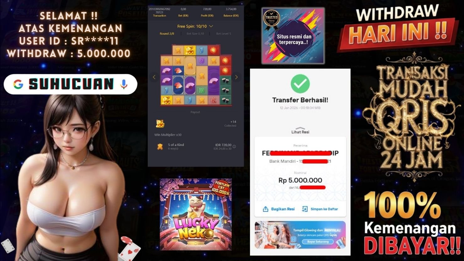 SUHUCUAN JACKPOT SLOT LUCKY NEKO